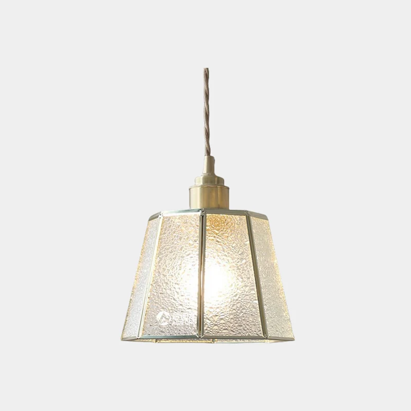 Pendant Light Geometric Stained Glass Polygon, 3 Colors