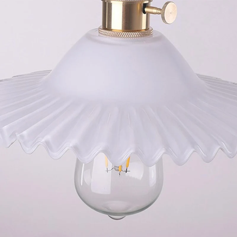 Pendant Light Vintage Clear Glass, Single Head