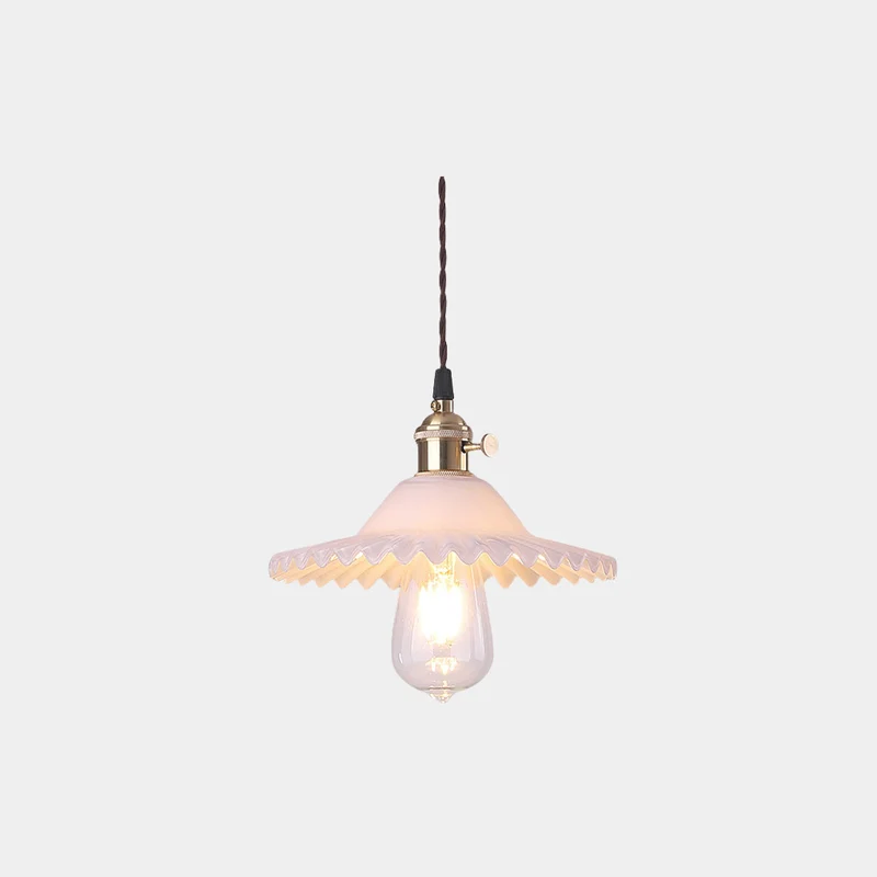 Pendant Light Vintage Clear Glass, Single Head