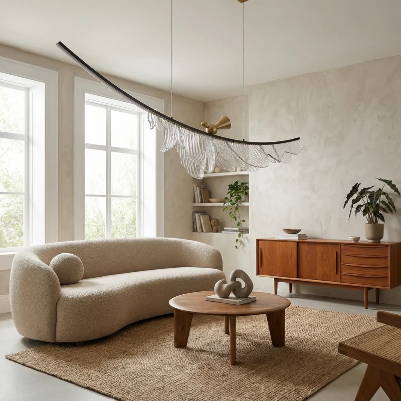 Moderne Metall-Hängeleuchte für Esszimmer – Arionel