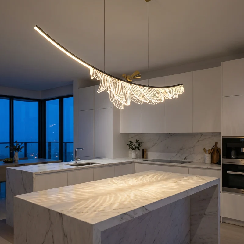 Moderne Metall-Hängeleuchte für Esszimmer – Arionel