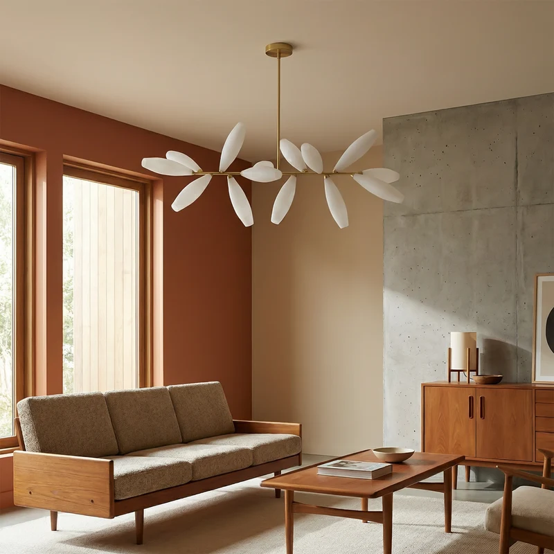 LED-Pendelleuchte aus Glas im nordischen Design für Esszimmer – Estelara
