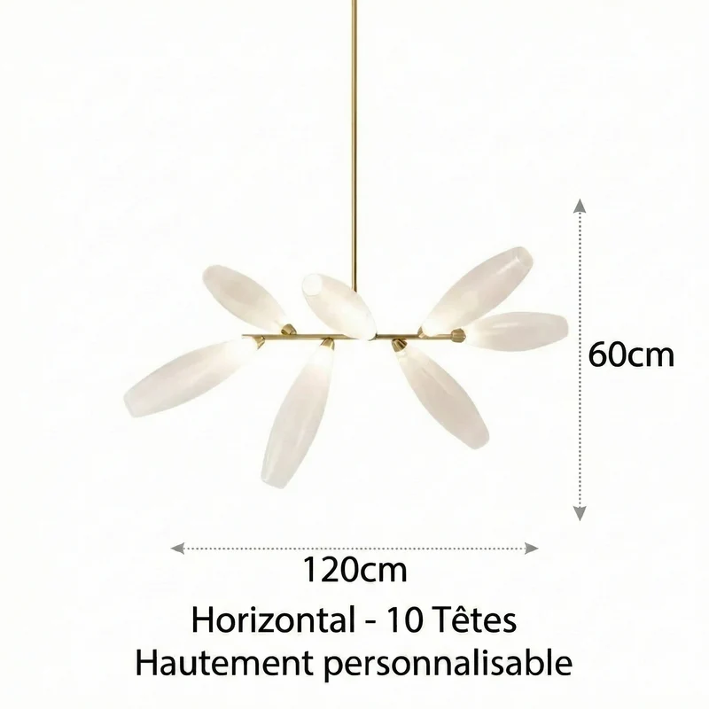 LED-Pendelleuchte aus Glas im nordischen Design für Esszimmer – Estelara