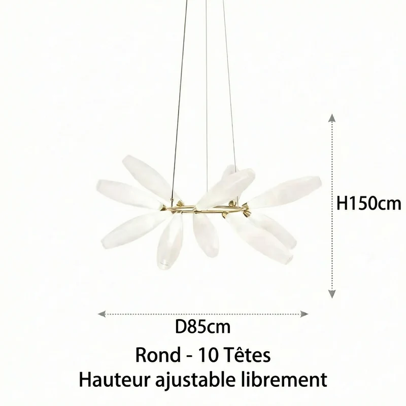 LED-Pendelleuchte aus Glas im nordischen Design für Esszimmer – Estelara
