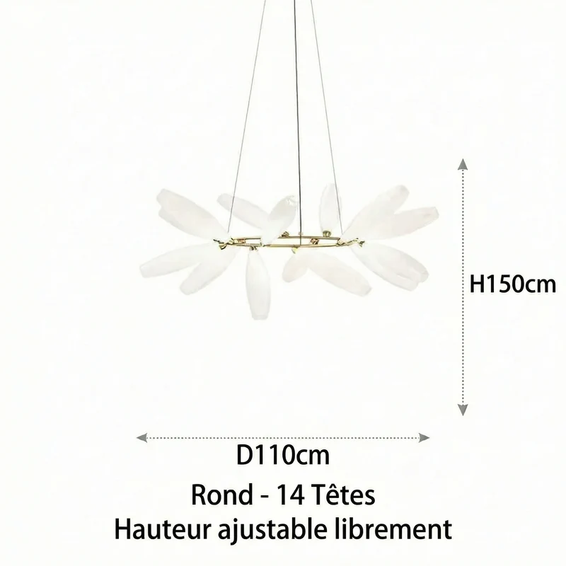 LED-Pendelleuchte aus Glas im nordischen Design für Esszimmer – Estelara