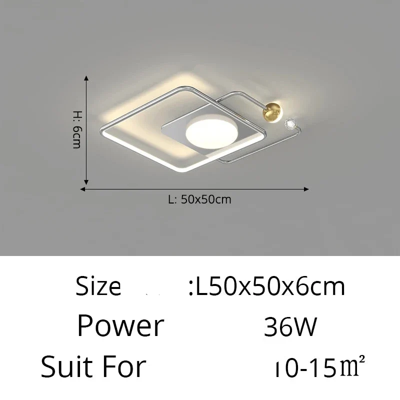 Moderner LED-Kronleuchter aus goldenem Aluminium für Wohnzimmer – Alumorio