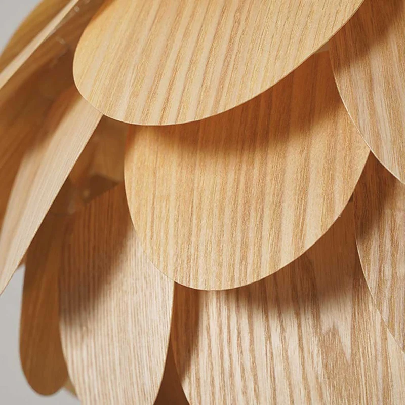 Pendant Light Decorative Handmade Wooden Pinecone