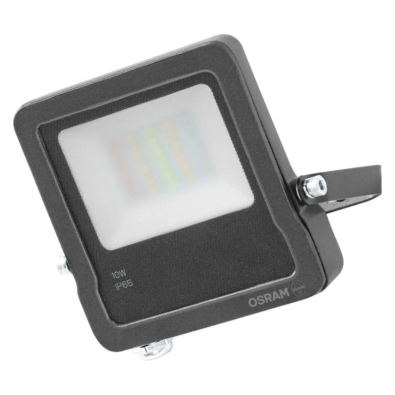 OSRAM SMART+ MATTER Floodlight LED-Fluter, 10W, 900lm, RGBW 16 Mio. Farben, 3000K, WiFi, Matter, Alexa/Google, IP65