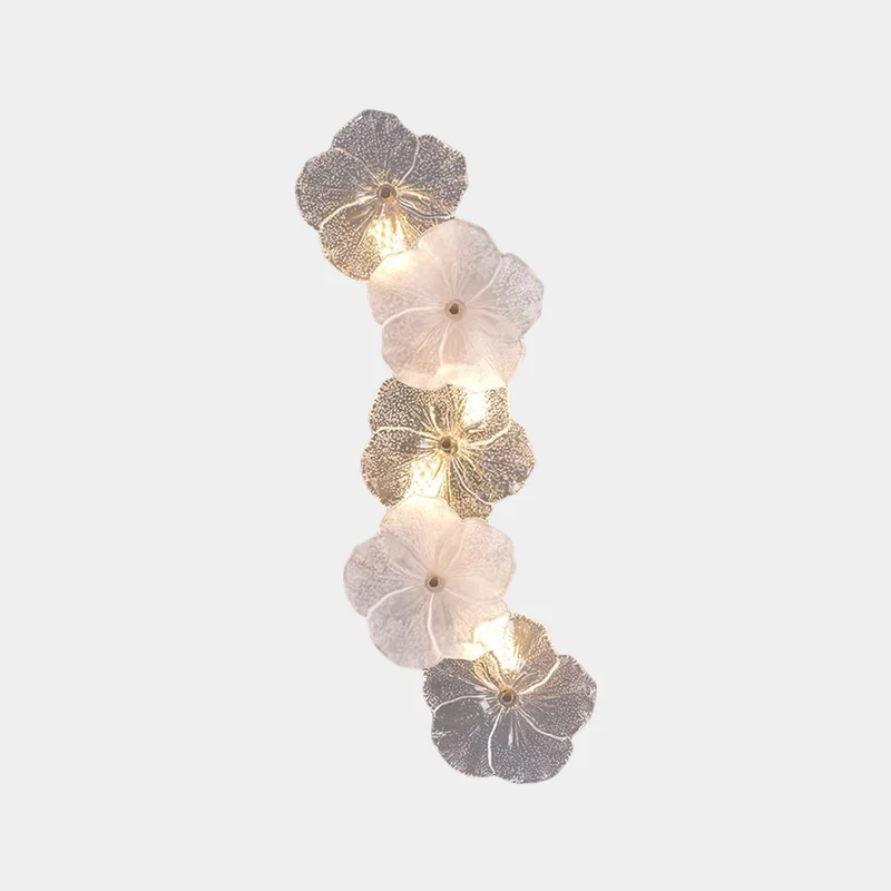 Wall Sconce Light Luxury Decorative Glass Flower Petal