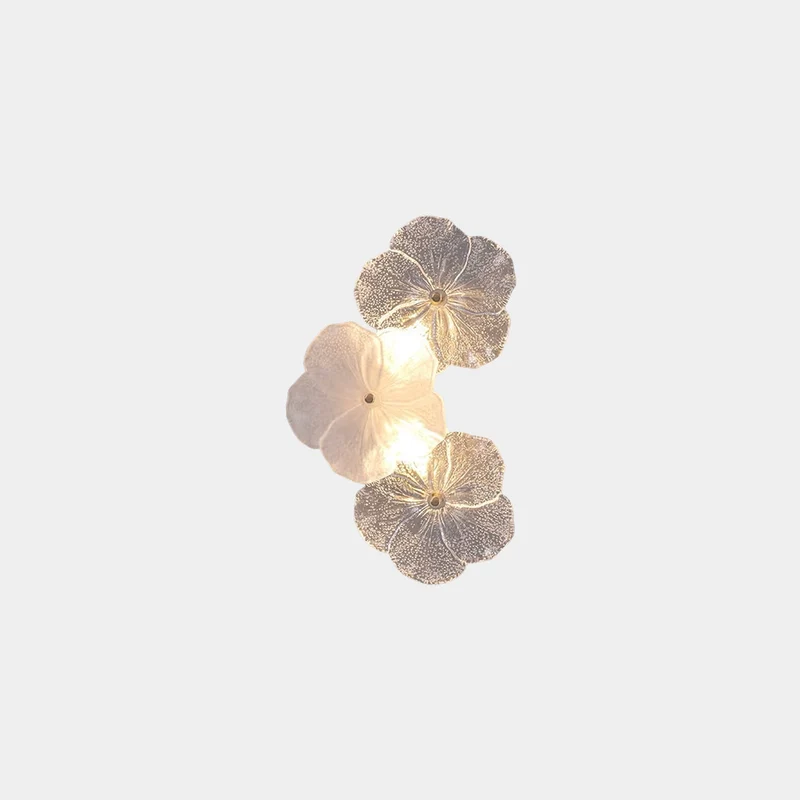 Wall Sconce Light Luxury Decorative Glass Flower Petal