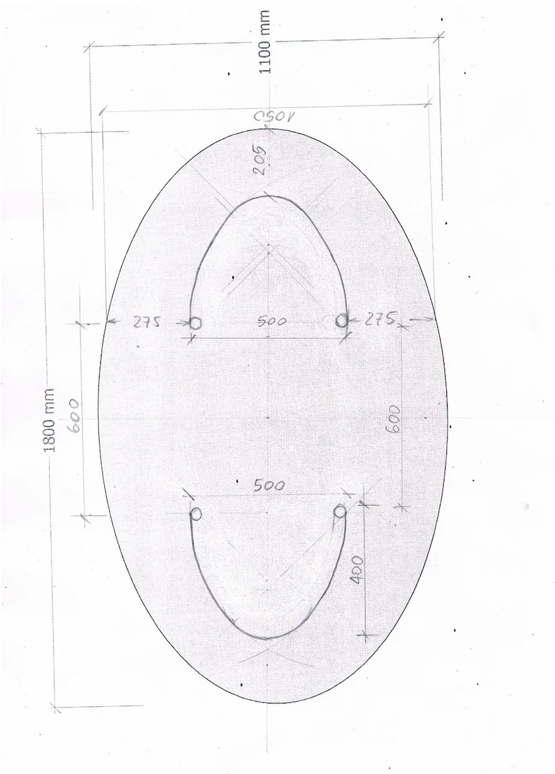 Esstisch Oval Z440