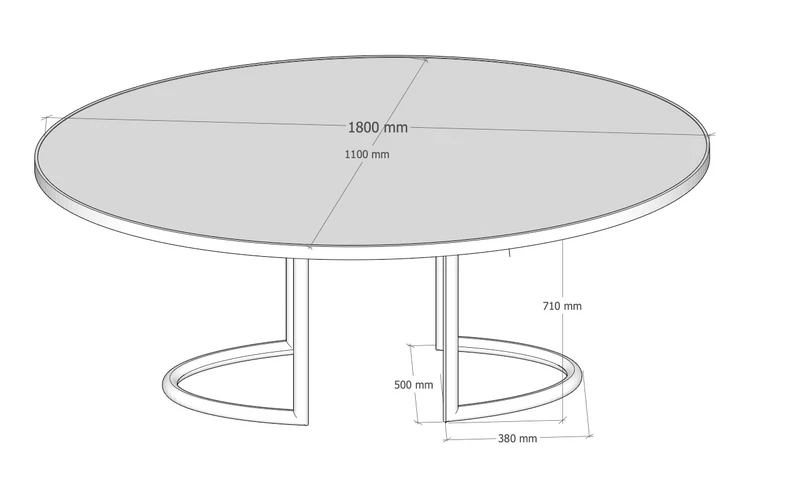 Esstisch Oval Z440
