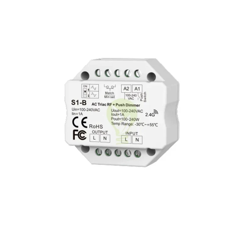 Bundle-Paket | 2X AC Triac RF kabelloser Dimmer | 100-240V | inkl. 1X Fernbedienung