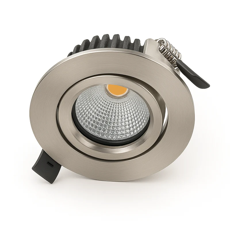 LED Einbaustrahler | VARDA | 6W | CCT Schalter | Rund | Silber | Geringe Einbautiefe