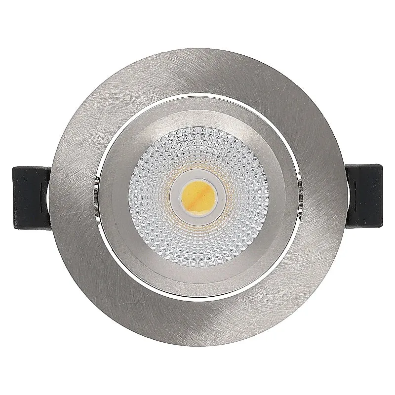 LED Einbaustrahler | VARDA | 6W | CCT Schalter | Rund | Silber | Geringe Einbautiefe