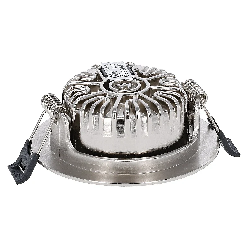 LED Einbaustrahler | VARDA | 6W | CCT Schalter | Rund | Silber | Geringe Einbautiefe