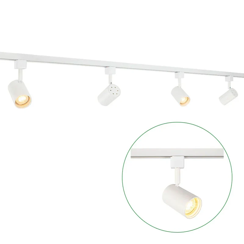 LED 1-Phasen-Schienen | Weiß | 2 Meter | Dimmbar | inkl. 4x Schienenspots