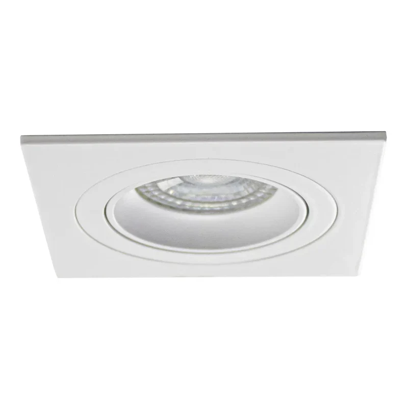 Zigbee smart Einbaustrahler Weiß 4,7W | Quadratisch | 80mm | HUE-kompatibel | RGB-CCT