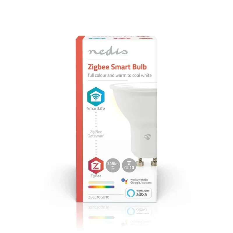 Zigbee smart Einbaustrahler Weiß 4,7W | Wasserdicht | 70mm | HUE-kompatibel | RGB-CCT