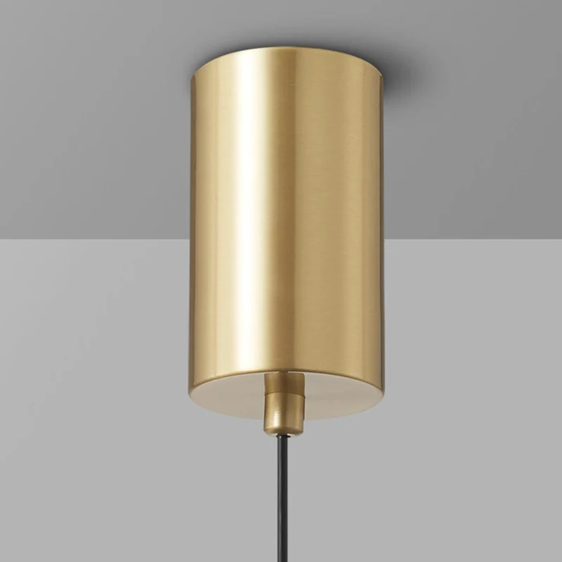 Pendant Light Wavy Spiral Acrylic Shade LED, Black / Gold
