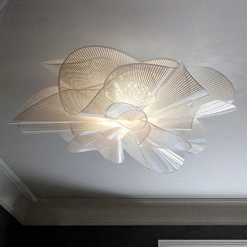 Moderne schwarze Deckenleuchte aus PVC für Schlafzimmer – Noctura