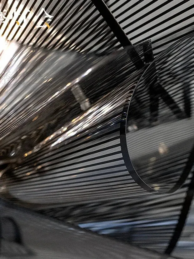 Moderne schwarze Deckenleuchte aus PVC für Schlafzimmer – Noctura