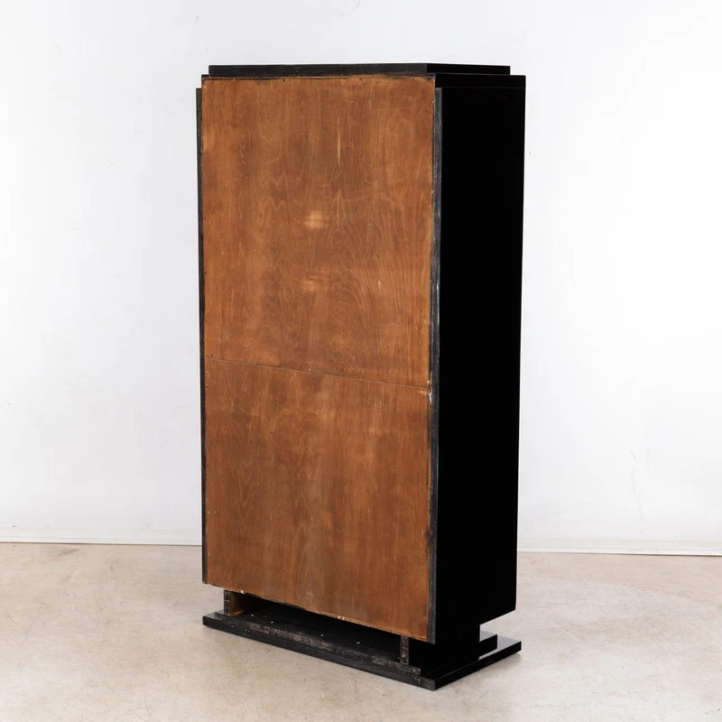 1930er Art-Déco Barschrank mit Nussbaum Furnier