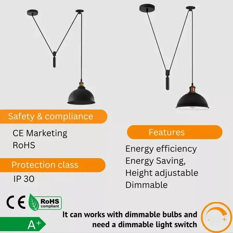 Industrial Loft Pendelleuchte ~3753