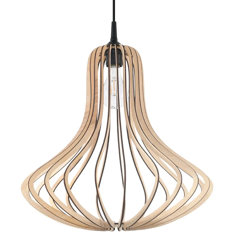 Pendelleuchte aus Holz ELZA