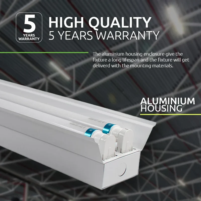 PHILIPS | LED TL Leuchte | Reflektor | IP22 | 150cm | Doppelt | Inkl. 2x PHILIPS MASTER Ultra T8 Röhre 21,7W