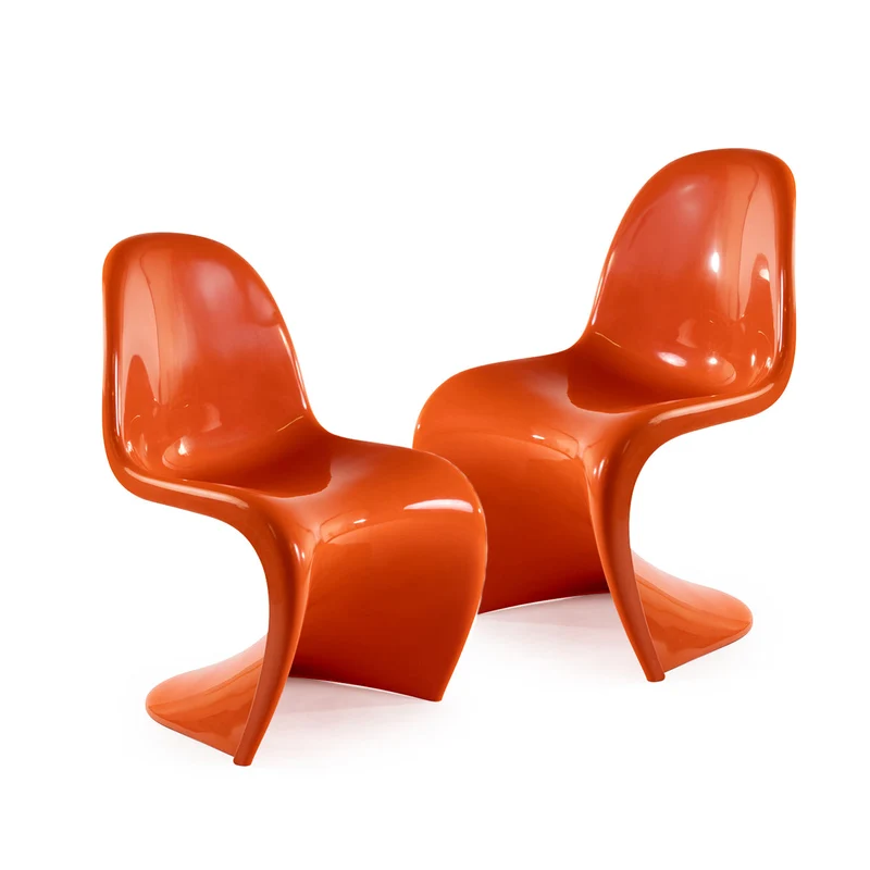 1970er “Panton-Chairs” von Verner Panton, 2er Paar