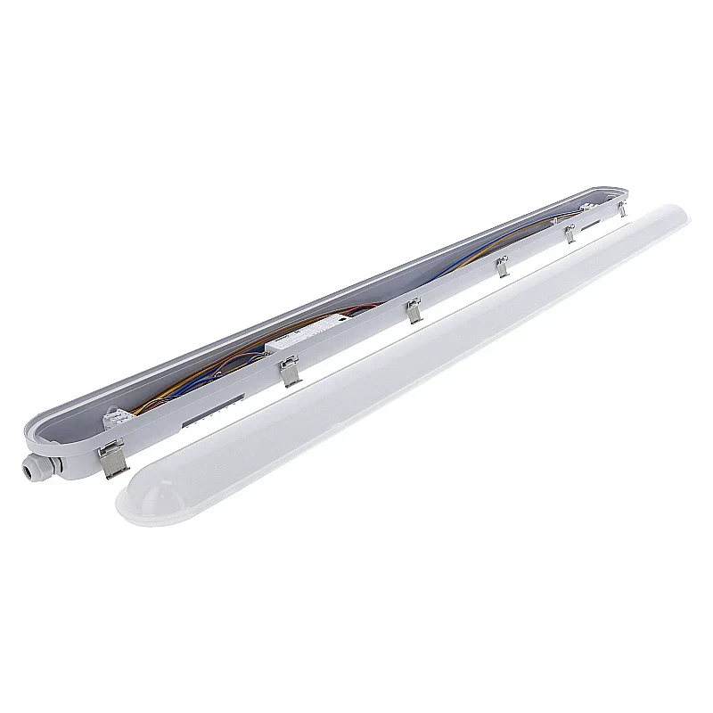 LED-Batten TL Leucht | CLIFF | 150 cm | 35W-40W-50W-60W Watt schalter | CCT-Schalter | IP65 | Weiß | Philips Treiber