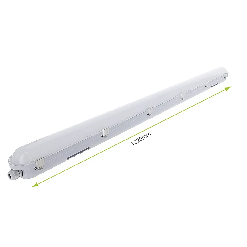 LED-Batten TL Leucht | CLIFF | 120 cm | 25 W-30 W-40 W-45 W Watt schalter | CCT-Schalter | IP65 | Weiß | Philips Treiber