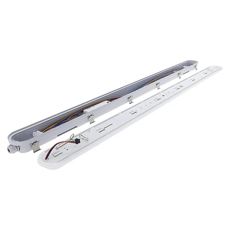 LED-Batten TL Leucht | CLIFF | 120 cm | 25 W-30 W-40 W-45 W Watt schalter | CCT-Schalter | IP65 | Weiß | Philips Treiber