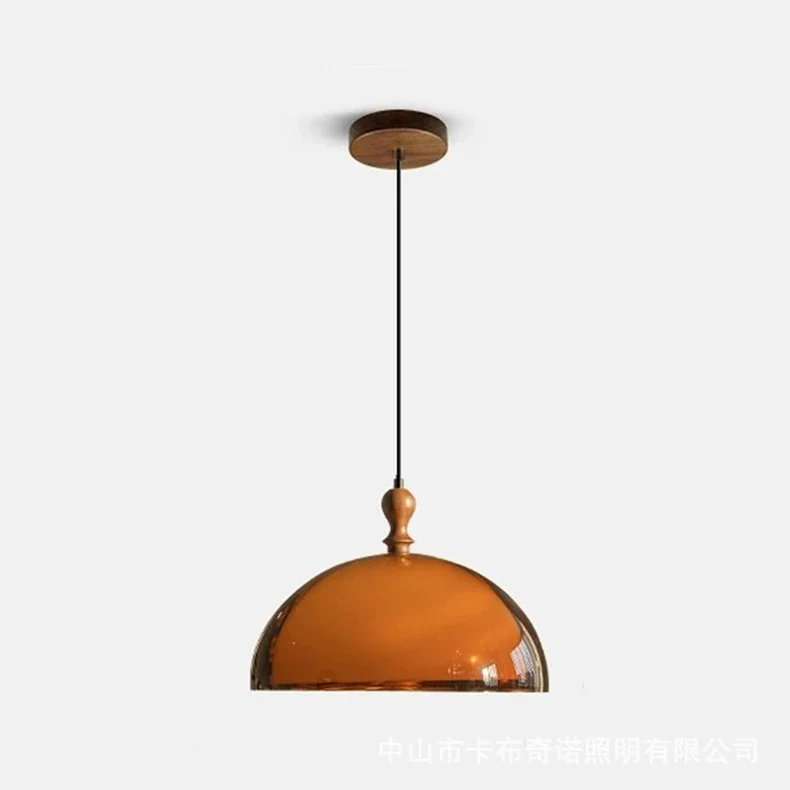 Braune Acryl-Hängelampe für Esszimmer – Brunea