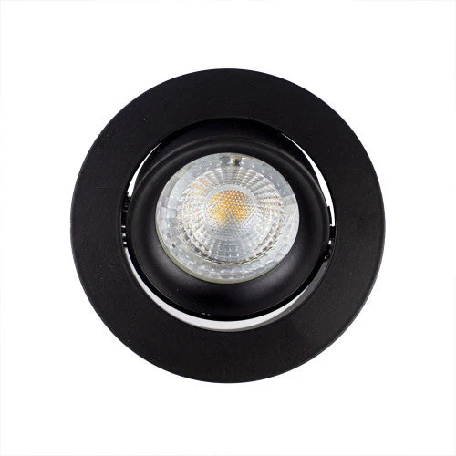Zigbee smart Einbaustrahler Schwarz 4,7W | Rund | 73mm | HUE-kompatibel | RGB-CCT