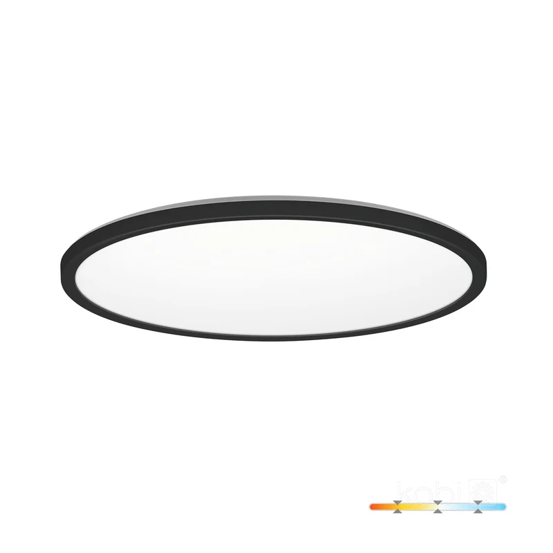 NIVERA Deckenleuchte | Rund | 24W | Ø300mm | Schwarz | CCT - Schalter