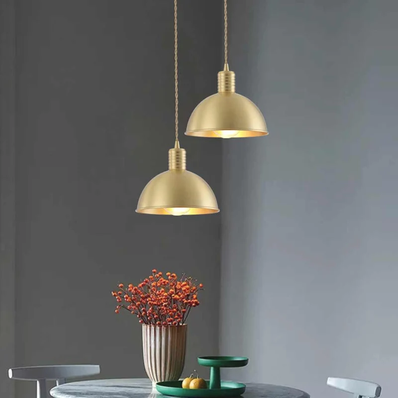 Pendant Light Modern Farmhouse Copper for Dining, Gold