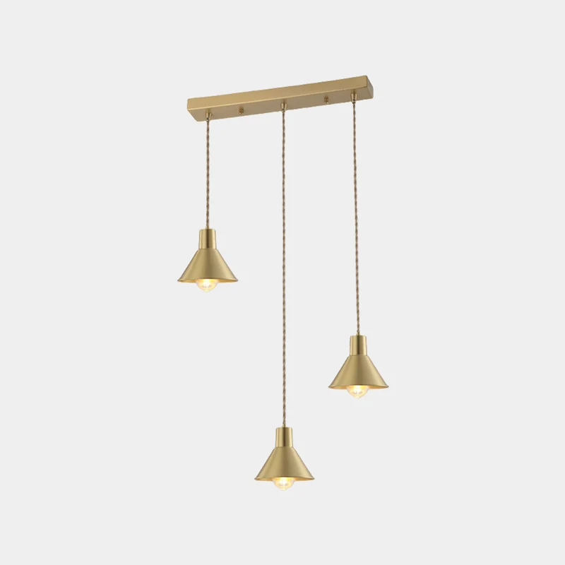 Pendant Light Modern Farmhouse Copper for Dining, Gold