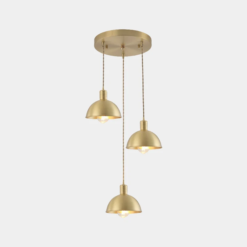 Pendant Light Modern Farmhouse Copper for Dining, Gold