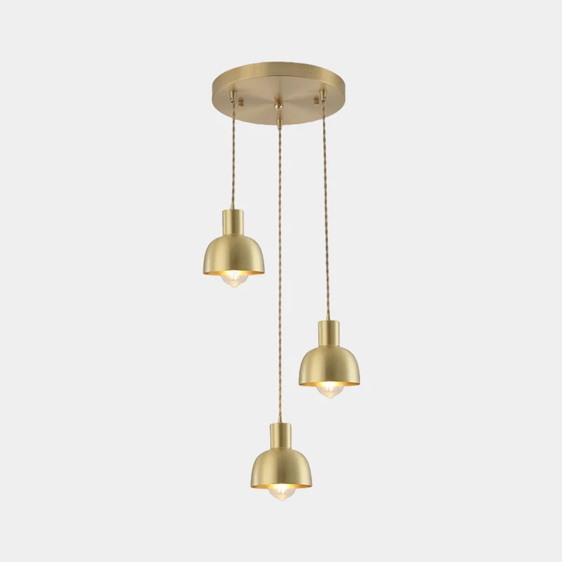Pendant Light Modern Farmhouse Copper for Dining, Gold