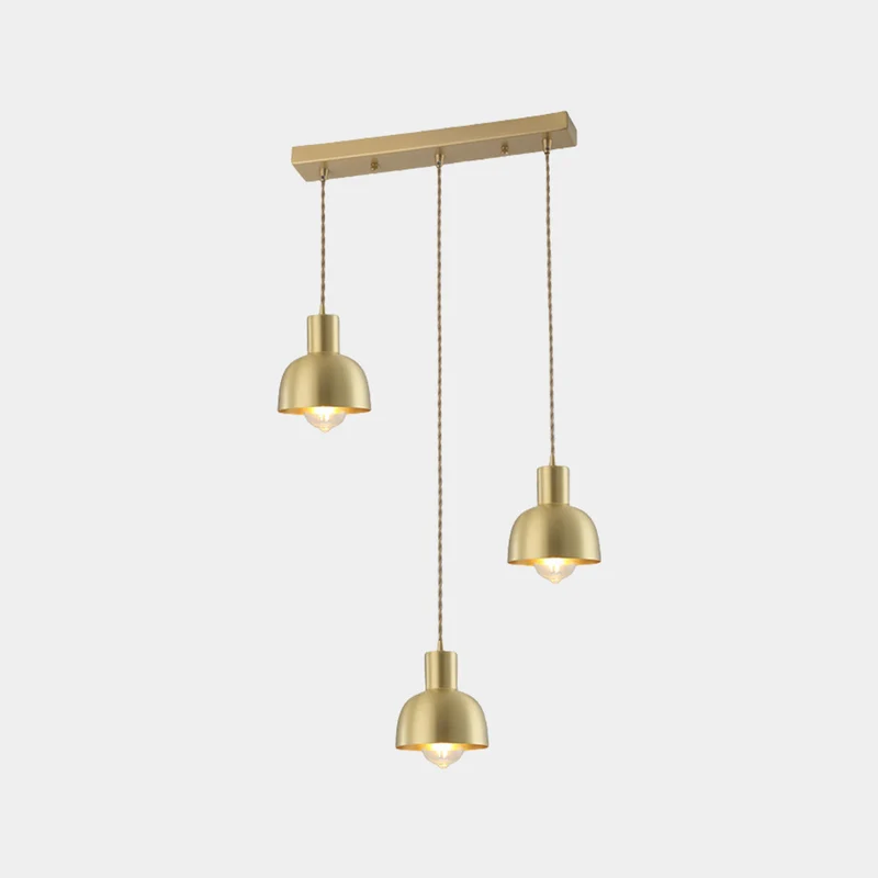Pendant Light Modern Farmhouse Copper for Dining, Gold