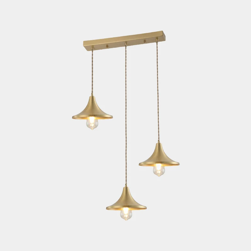Pendant Light Modern Farmhouse Copper for Dining, Gold