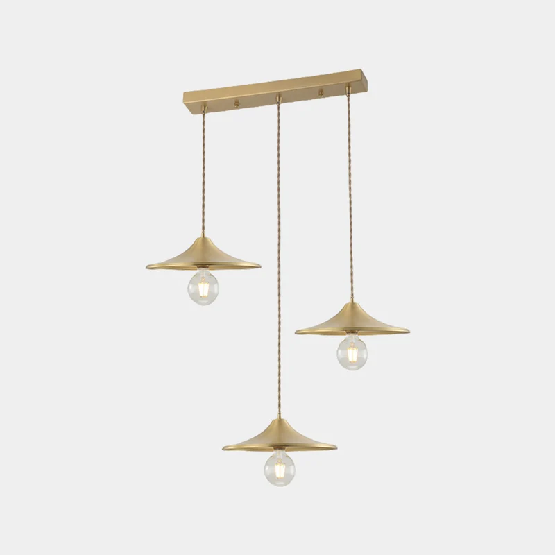 Pendant Light Modern Farmhouse Copper for Dining, Gold