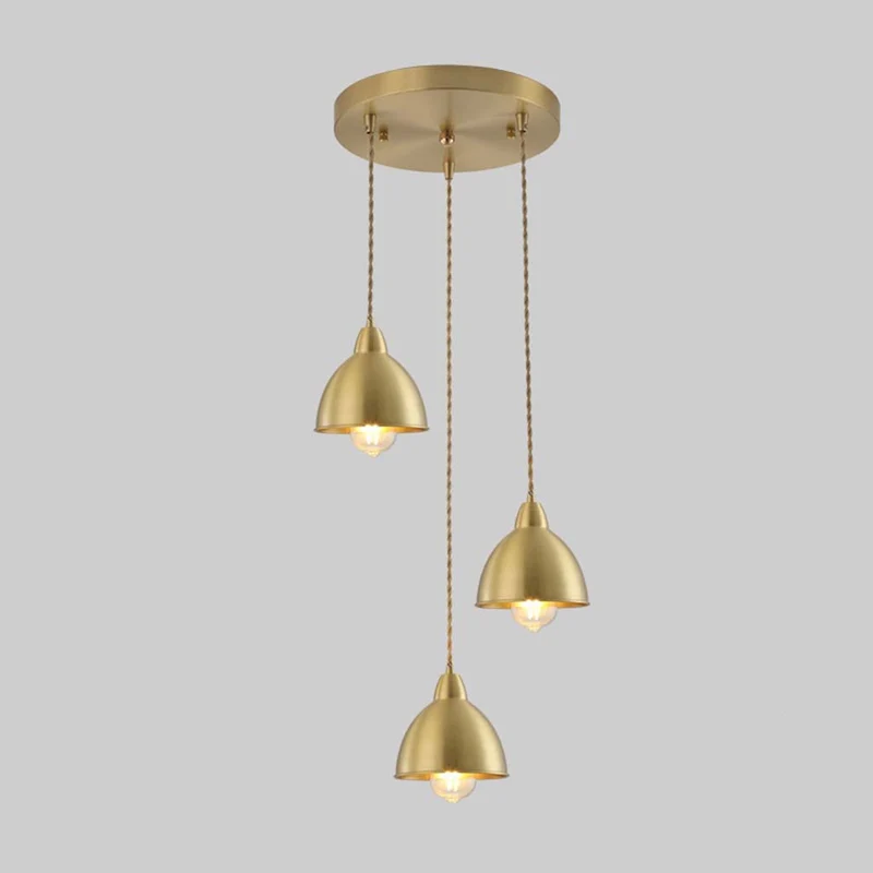 Pendant Light Modern Farmhouse Copper for Dining, Gold
