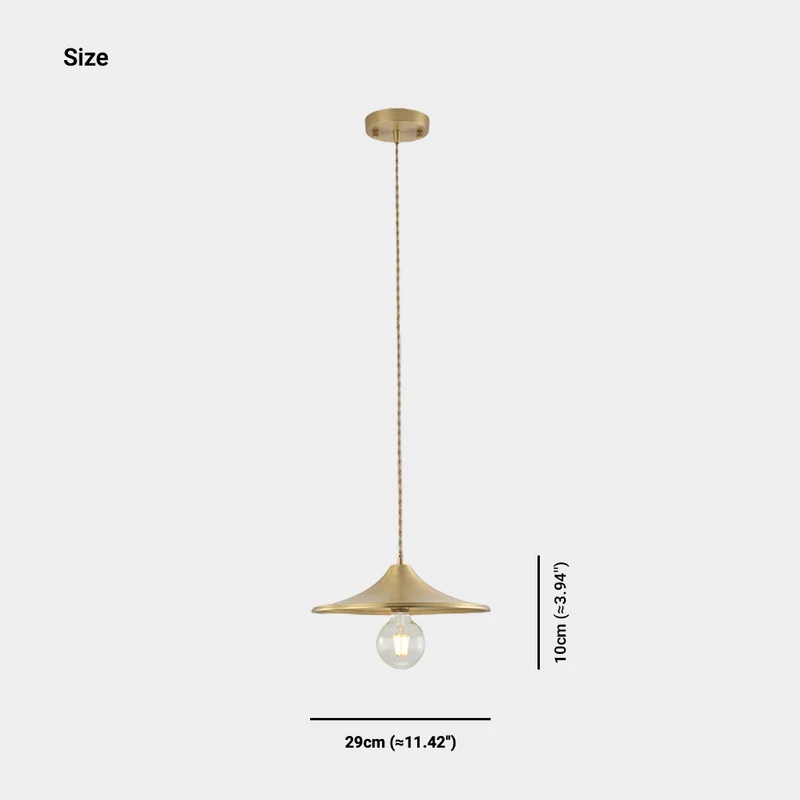 Pendant Light Modern Farmhouse Copper for Dining, Gold