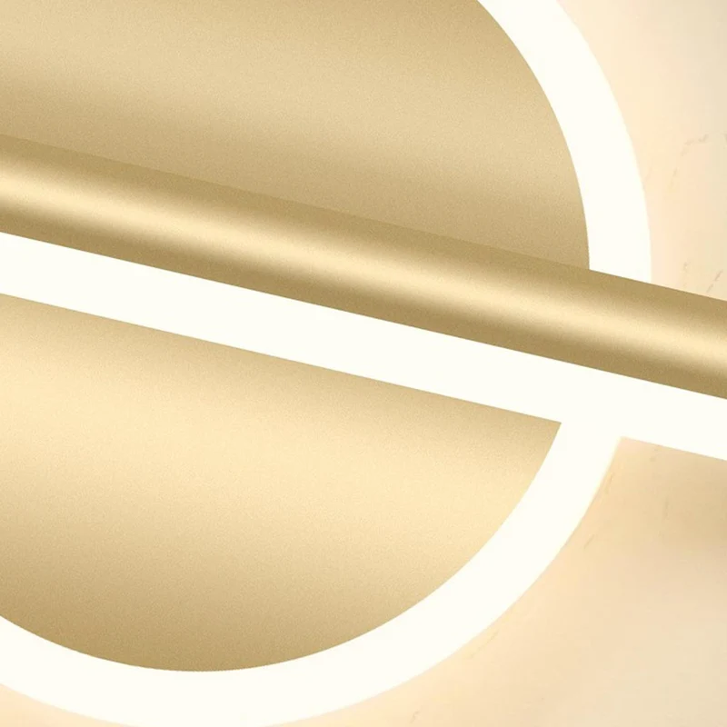 Vanity Mirror Wall Lamp Modern Linear LED for Bathroom, Black / Gold