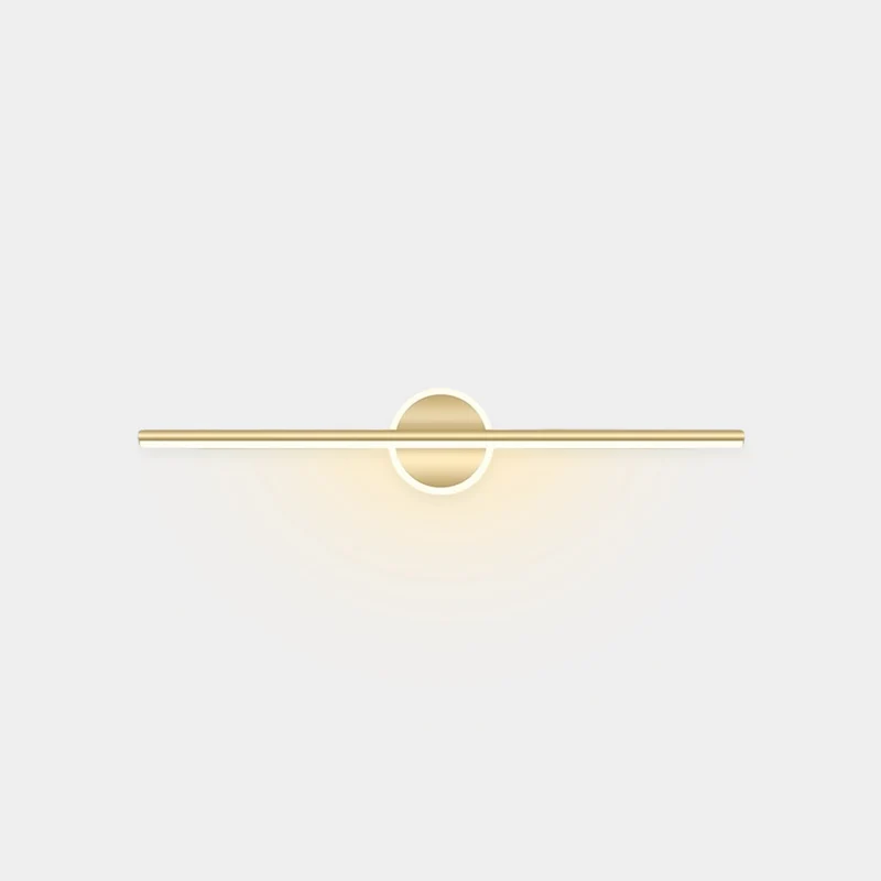 Vanity Mirror Wall Lamp Modern Linear LED for Bathroom, Black / Gold
