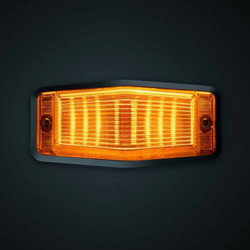LED-Doppelbrenner-Lichterkette mit Stroboskop-/Bernsteinlinse