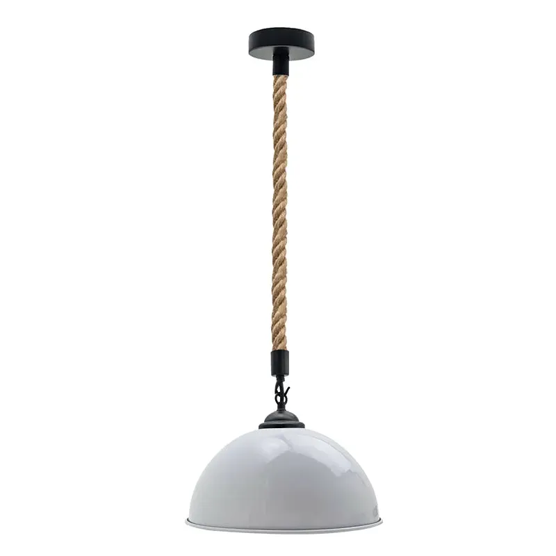 Industrielle Maritim Hanfseil Pendelleuchte E27 ~3751